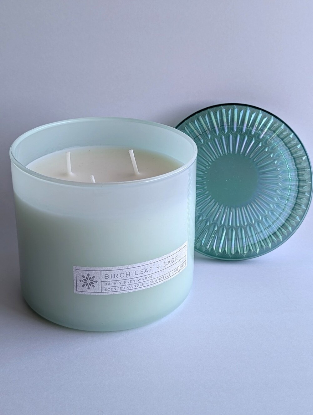 [2/$22] 3-Wick Birch Leaf + Sage Candle 14.5 oz | Bath & Body Works | New |